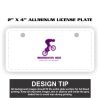 2" X 4" Aluminum License Plate  Thumbnail