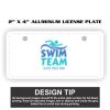2" X 4" Aluminum License Plate  Thumbnail