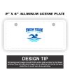 2" X 4" Aluminum License Plate  Thumbnail