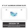 2" X 4" Aluminum License Plate  Thumbnail