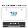 2" X 4" Aluminum License Plate  Thumbnail