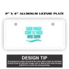 2" X 4" Aluminum License Plate  Thumbnail