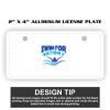 2" X 4" Aluminum License Plate  Thumbnail