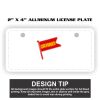 2" X 4" Aluminum License Plate  Thumbnail