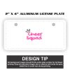 2" X 4" Aluminum License Plate  Thumbnail