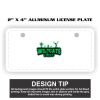 2" X 4" Aluminum License Plate  Thumbnail