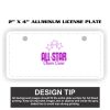 2" X 4" Aluminum License Plate  Thumbnail