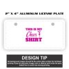 2" X 4" Aluminum License Plate  Thumbnail