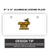2" X 4" Aluminum License Plate  Thumbnail