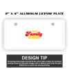 2" X 4" Aluminum License Plate  Thumbnail