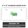 2" X 4" Aluminum License Plate  Thumbnail