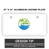 2" X 4" Aluminum License Plate  Thumbnail