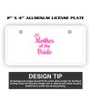 2" X 4" Aluminum License Plate  Thumbnail