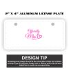 2" X 4" Aluminum License Plate  Thumbnail
