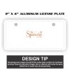 2" X 4" Aluminum License Plate  Thumbnail