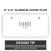 2" X 4" Aluminum License Plate  Thumbnail