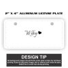 2" X 4" Aluminum License Plate  Thumbnail