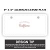 2" X 4" Aluminum License Plate  Thumbnail