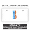 2" X 4" Aluminum License Plate  Thumbnail