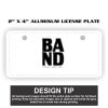 2" X 4" Aluminum License Plate  Thumbnail