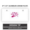 2" X 4" Aluminum License Plate  Thumbnail