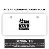 2" X 4" Aluminum License Plate  Thumbnail