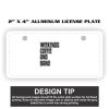2" X 4" Aluminum License Plate  Thumbnail