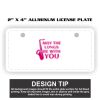 2" X 4" Aluminum License Plate  Thumbnail