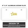 2" X 4" Aluminum License Plate  Thumbnail