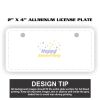 2" X 4" Aluminum License Plate  Thumbnail