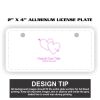 2" X 4" Aluminum License Plate  Thumbnail