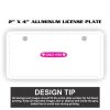 2" X 4" Aluminum License Plate  Thumbnail