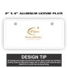 2" X 4" Aluminum License Plate  Thumbnail