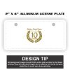 2" X 4" Aluminum License Plate  Thumbnail