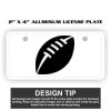 2" X 4" Aluminum License Plate  Thumbnail