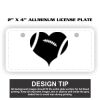 2" X 4" Aluminum License Plate  Thumbnail