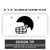 2" X 4" Aluminum License Plate  Thumbnail
