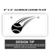 2" X 4" Aluminum License Plate  Thumbnail