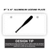 2" X 4" Aluminum License Plate  Thumbnail