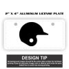 2" X 4" Aluminum License Plate  Thumbnail