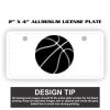 2" X 4" Aluminum License Plate  Thumbnail