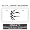 2" X 4" Aluminum License Plate  Thumbnail
