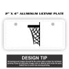 2" X 4" Aluminum License Plate  Thumbnail