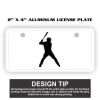 2" X 4" Aluminum License Plate  Thumbnail