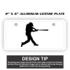 2" X 4" Aluminum License Plate  Thumbnail