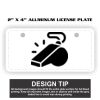 2" X 4" Aluminum License Plate  Thumbnail