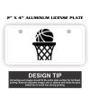 2" X 4" Aluminum License Plate  Thumbnail