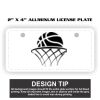 2" X 4" Aluminum License Plate  Thumbnail