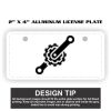 2" X 4" Aluminum License Plate  Thumbnail