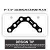 2" X 4" Aluminum License Plate  Thumbnail